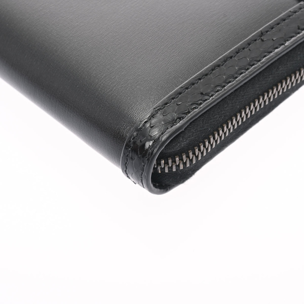 Gucci Zip Around Wallet Black Python Leather Long - image 6